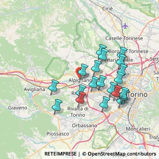 Mappa Via Mazzini Giuseppe, 10091 Alpignano TO, Italia (7.126)