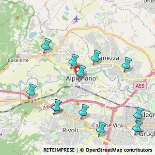 Mappa Via Mazzini Giuseppe, 10091 Alpignano TO, Italia (2.43667)