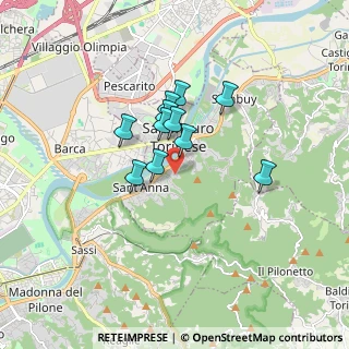 Mappa Via la Valle, 10099 San Mauro Torinese TO, Italia (1.19909)