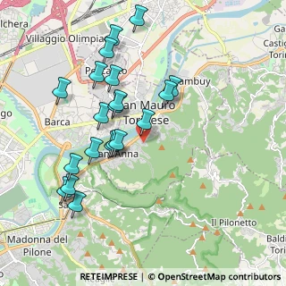 Mappa Via la Valle, 10099 San Mauro Torinese TO, Italia (1.948)