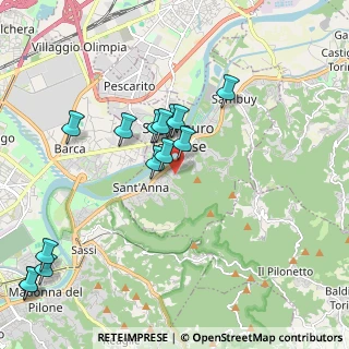 Mappa Via la Valle, 10099 San Mauro Torinese TO, Italia (2.09429)