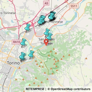 Mappa Via la Valle, 10099 San Mauro Torinese TO, Italia (4.22)