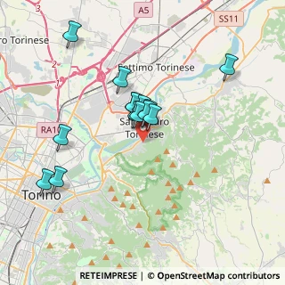 Mappa Via la Valle, 10099 San Mauro Torinese TO, Italia (3.12286)