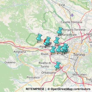 Mappa Via Giacomo Matteotti, 10091 Alpignano TO, Italia (4.92364)