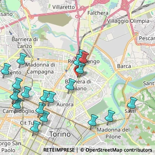 Mappa Via Rivarossa, 10155 Torino TO, Italia (2.706)