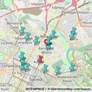 Mappa Via Rivarossa, 10155 Torino TO, Italia (2.05765)