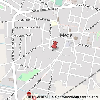 Mappa Via Giacomo Matteotti, 33, 27035 Mede, Pavia (Lombardia)