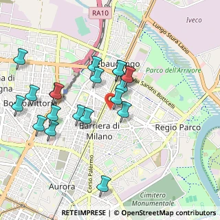 Mappa Via Pier Fortunato Calvi, 10054 Torino TO, Italia (0.9535)