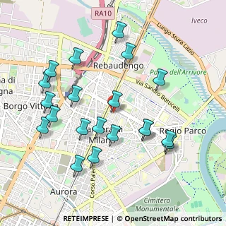 Mappa Via Pier Fortunato Calvi, 10054 Torino TO, Italia (1.0365)