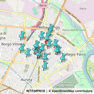 Mappa Via Calvi Pier Fortunato, 10154 Torino TO, Italia (0.6605)