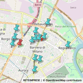 Mappa Via Pier Fortunato Calvi, 10054 Torino TO, Italia (0.98071)