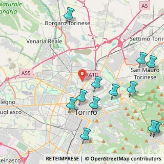 Mappa Via Daun, 10147 Torino TO, Italia (5.415)