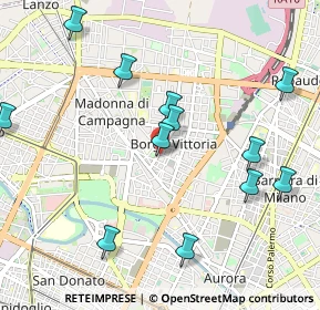 Mappa Via Villar, 10147 Torino TO, Italia (1.13333)