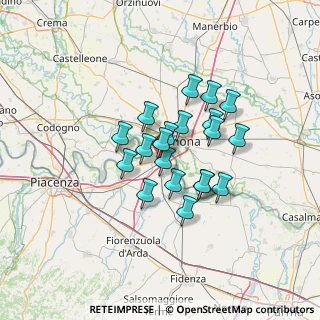 Mappa Via Enrico Berlinguer, 29010 Castelvetro Piacentino PC, Italia (9.89)