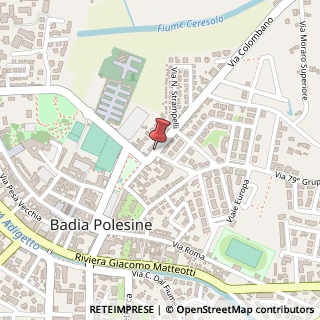 Mappa Via Magro,  66, 45021 Badia Polesine, Rovigo (Veneto)