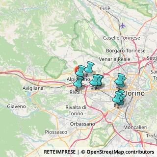 Mappa Piazza Parrocchia, 10091 Alpignano TO, Italia (5.88333)