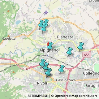 Mappa Piazza Parrocchia, 10091 Alpignano TO, Italia (1.91273)