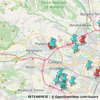 Mappa Via Airauda, 10044 Pianezza TO, Italia (5.866)