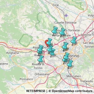 Mappa Via Airauda, 10044 Pianezza TO, Italia (5.98857)