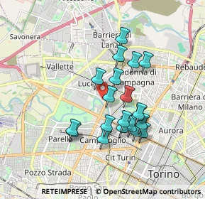 Mappa Via Bessanese, 10100 Torino TO, Italia (1.5235)