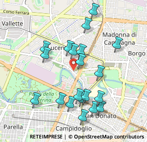 Mappa Via Bessanese, 10100 Torino TO, Italia (0.951)