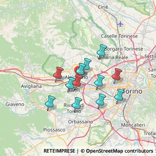 Mappa Via Valle, 10091 Alpignano TO, Italia (5.775)