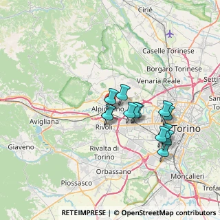 Mappa Via Valle, 10091 Alpignano TO, Italia (5.98385)