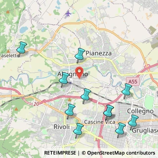 Mappa Via Valle, 10091 Alpignano TO, Italia (2.58091)