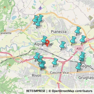 Mappa Via Valle, 10091 Alpignano TO, Italia (2.305)