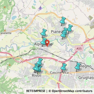 Mappa Via Valle, 10091 Alpignano TO, Italia (2.12333)