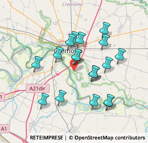 Mappa Cascina Bugatti, 26040 Gerre De' Caprioli CR, Italia (6.55842)