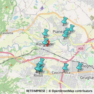Mappa Via Giuseppe Garibaldi, 10091 Alpignano TO, Italia (2.145)