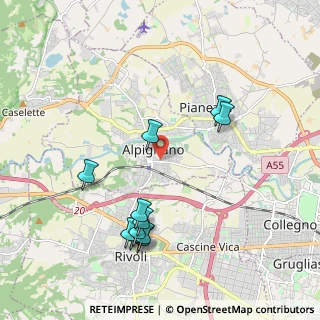 Mappa Via Giuseppe Garibaldi, 10091 Alpignano TO, Italia (2.10091)