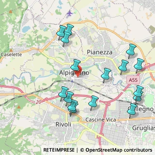 Mappa Via Giuseppe Garibaldi, 10091 Alpignano TO, Italia (2.3375)