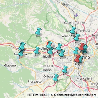 Mappa Via Giuseppe Garibaldi, 10091 Alpignano TO, Italia (8.757)