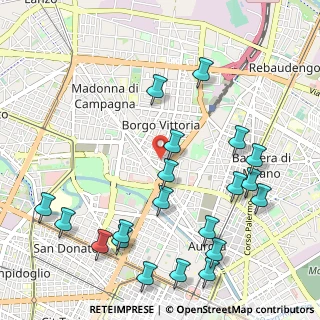 Mappa Via Chiesa della Salute, 10100 Torino TO, Italia (1.2785)