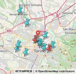 Mappa Via Chiesa della Salute, 10100 Torino TO, Italia (3.37846)