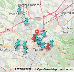 Mappa Via Chiesa della Salute, 10100 Torino TO, Italia (3.42357)