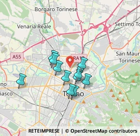Mappa Via Chiesa della Salute, 10100 Torino TO, Italia (2.64909)