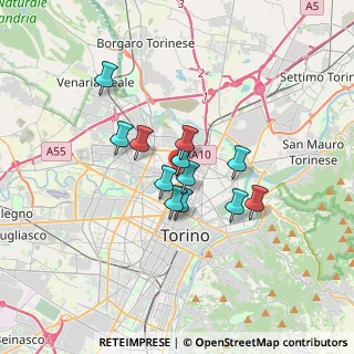 Mappa Via Chiesa della Salute, 10100 Torino TO, Italia (2.38917)