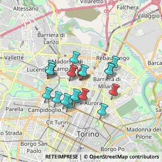 Mappa Via Chiesa della Salute, 10100 Torino TO, Italia (1.409)