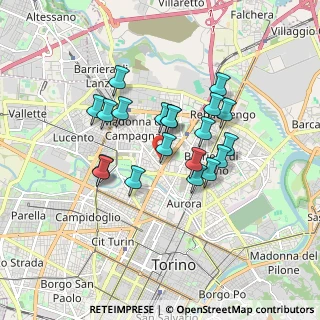Mappa Via Chiesa della Salute, 10100 Torino TO, Italia (1.4025)