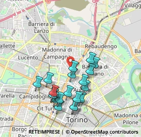 Mappa Via Chiesa della Salute, 10100 Torino TO, Italia (1.8225)