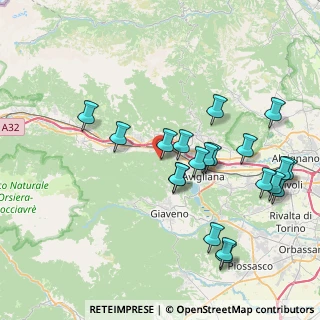 Mappa Colle Croce Nera, 10050 Chiusa di San Michele TO, Italia (8.4255)