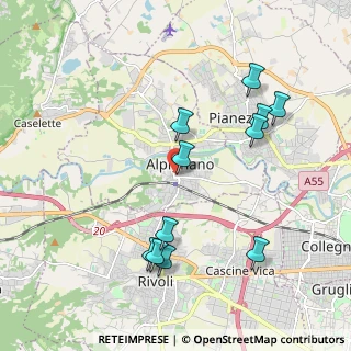Mappa Piazza Caduti, 10091 Alpignano TO, Italia (2.06182)
