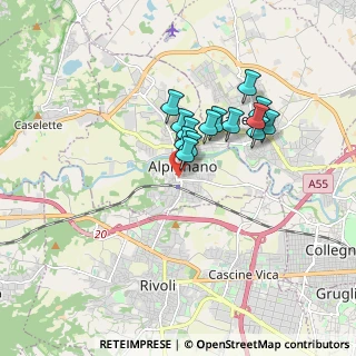 Mappa Piazza Caduti, 10091 Alpignano TO, Italia (1.28071)