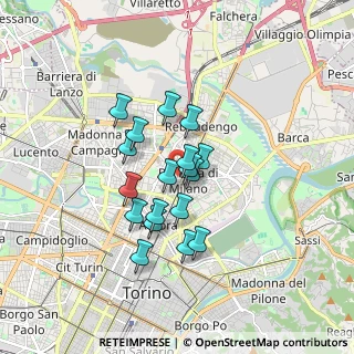 Mappa Via Volpiano, 10155 Torino TO, Italia (1.28333)