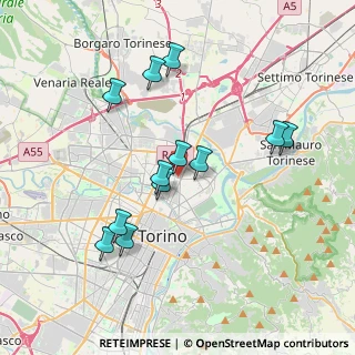 Mappa Via Volpiano, 10155 Torino TO, Italia (3.53667)