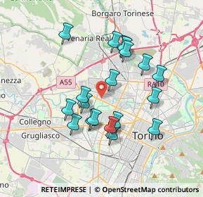 Mappa Corso Regina Margherita, 10151 Torino TO, Italia (3.25842)