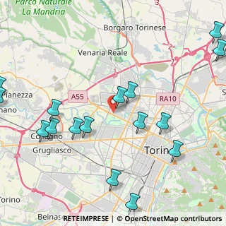 Mappa Corso Regina Margherita, 10151 Torino TO, Italia (5.43938)